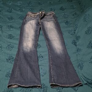 Buckle Indigo Flare Jeans